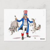 Oom Sam kreeg ze van de hervorming. Briefkaart (Achterkant)