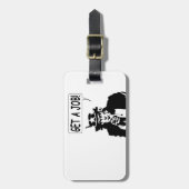 oom Sam krijgt een baan Bagagelabel (Voorkant verticaal)