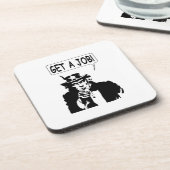 oom Sam krijgt een baan Bier Onderzetter (Linkerzijde)