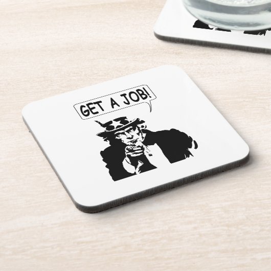 oom Sam krijgt een baan Bier Onderzetter (Linkerzijde)