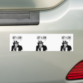 oom Sam krijgt een baan Bumpersticker (Op auto)