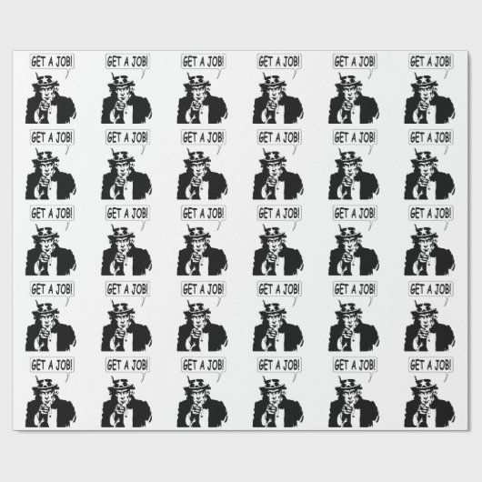 oom Sam krijgt een baan Cadeaupapier (Vlak)