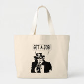 oom Sam krijgt een baan Grote Tote Bag (Voorkant)