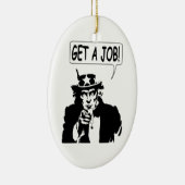 oom Sam krijgt een baan Keramisch Ornament (Rechts)