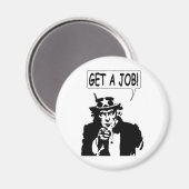 oom Sam krijgt een baan Magneet (Voorkant / Achterkant)