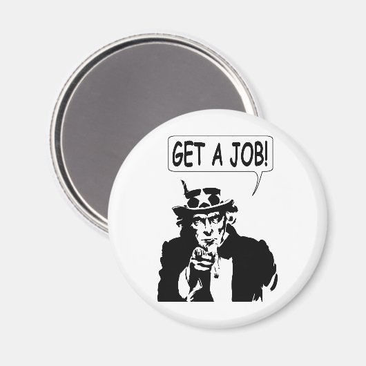 oom Sam krijgt een baan Magneet (Voorkant / Achterkant)