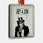 oom Sam krijgt een baan Metalen Ornament (Rechts)