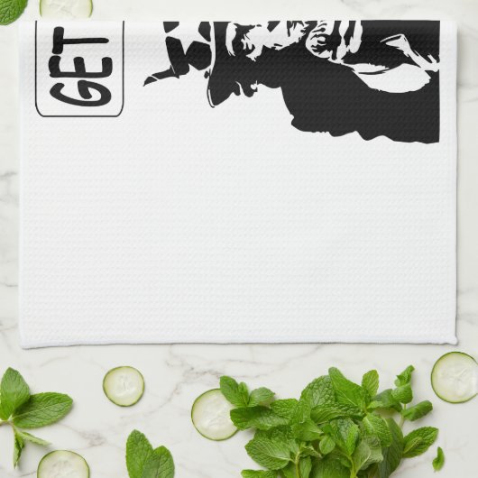 oom Sam krijgt een baan Theedoek (Gevouwen)