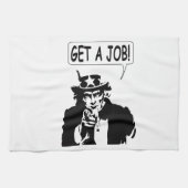 oom Sam krijgt een baan Theedoek (Horizontaal)