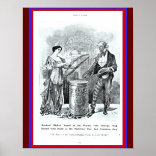 Oom Sam, Lady Liberty, Dr. Price's Baking Powder Poster