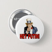 Oom Sam Middenvinger Hé Putin  Ronde Button 5,7 Cm (Voorkant /achterkant)
