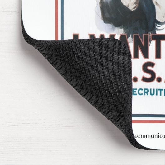 Oom Sam Mousepad: "Ik wil je" Muismat (Hoek)