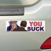 Oom Sam naar Obama Bumpersticker (Op auto)
