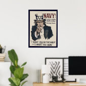  oom Sam Navy WW1 Poster terugwinnen (Thuiskantoor)