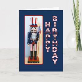 Oom Sam Nutcracker Happy Birthday Kaart