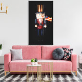 oom Sam Nutkraker Canvas Afdruk (Insitu (Woonkamer))