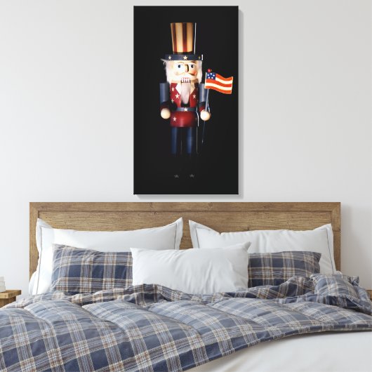 oom Sam Nutkraker Canvas Afdruk (Insitu (Slaapkamer))