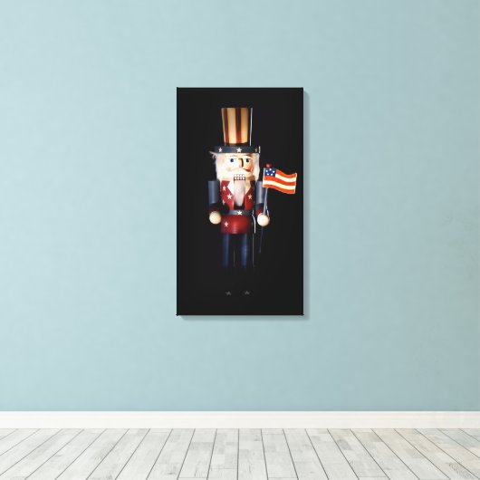 oom Sam Nutkraker Canvas Afdruk (Insitu (Houten vloer))