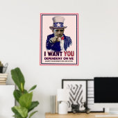 Oom Sam Obama Poster (Thuiskantoor)