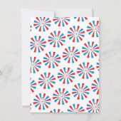 Oom Sam op 4 juli Barbecue bbq party Kaart (Achterkant)