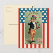  oom Sam op 4 juli Briefkaart (Voorkant / Achterkant)