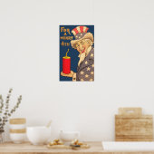 oom Sam op 4 juli Poster (Keuken)