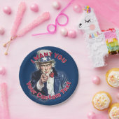 oom Sam Papieren Bordje (Feest)