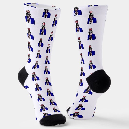 oom Sam Patriotic Sokken (Gebogen)