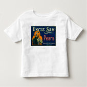 Oom Sam Pear Crate LabelWapato, WA Kinder Shirts (Voorkant)
