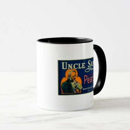 Oom Sam Pear Crate LabelWapato, WA Mok (Voorkant rechts)