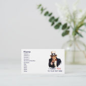 Oom Sam Persoonlijke Visitekaartjes (Staand voorkant)