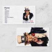 Oom Sam Persoonlijke Visitekaartjes (Voorkant / Achterkant)