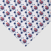 Oom Sam pet en sterren Tissuepapier (Detail)