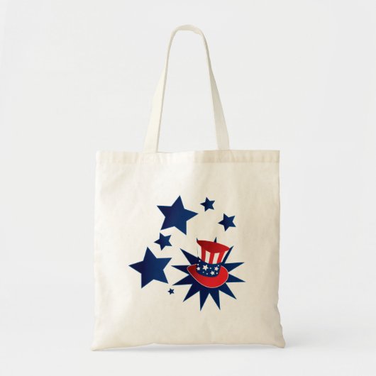Oom Sam pet en sterren Tote Bag (Voorkant)
