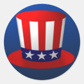 oom Sam Pet Ronde Sticker (Voorkant)