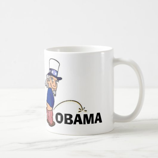 Oom Sam pingelt op Obama Koffiemok (Rechts)