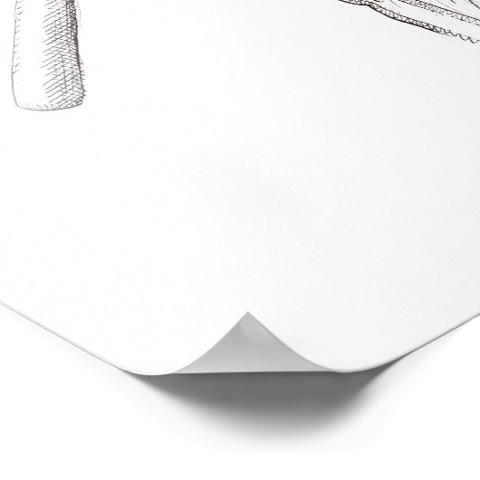 Oom Sam Plays Ball, Art Print (Hoek)