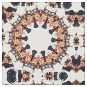 Oom Sam Pointing Finger Kaleidoscope Stof (Close Up)