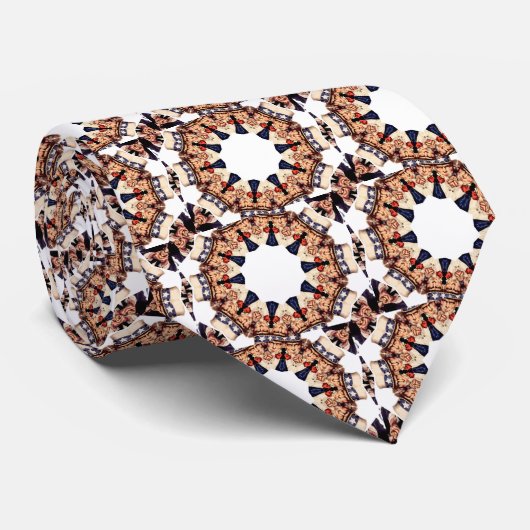 oom Sam Pointing Finger Kaleidoscope Stropdas (Opgerold)