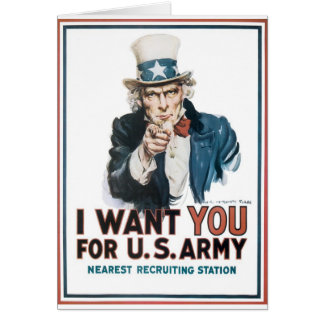 Oom Sam Poster, Amerika. Ik wil dat je...