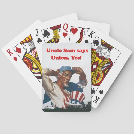 Oom Sam Pro Union Bicycle Speelkaarten (Achterkant)