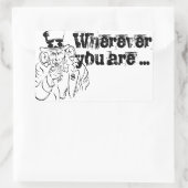 oom Sam Rechthoekige Sticker (Tas)