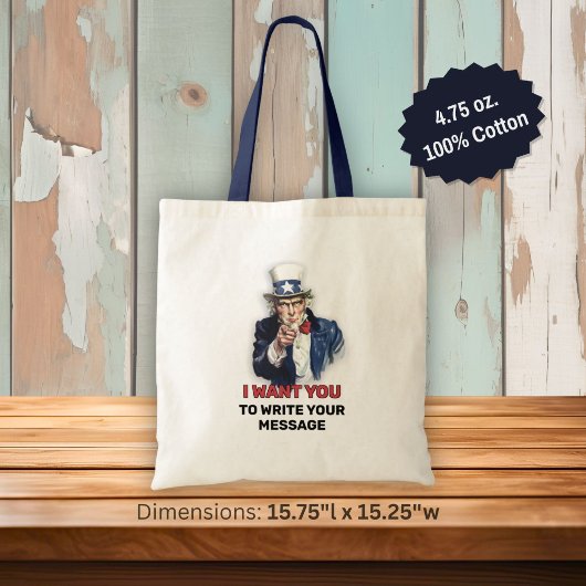 Oom Sam rekruteren Tote Bag