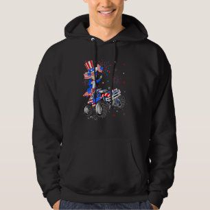 oom Sam Riding Monster Truck 4 juli jongens Ki Hoodie