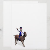 Oom Sam Riding op Donkey (Voorkant / Achterkant)