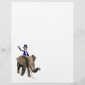 Oom Sam Riding op Elephant (Voorkant)