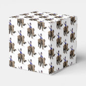 Oom Sam Riding op Elephant Bedankdoosjes (Achterkant)