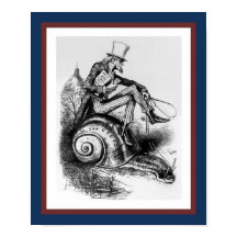 Oom Sam Riding the Congressional Snail