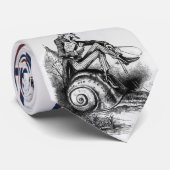 Oom Sam Riding the Congressional Snail Stropdas (Opgerold)