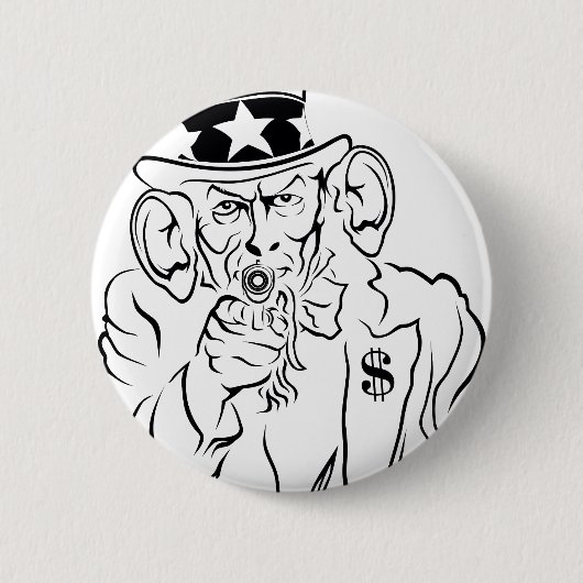 Oom Sam Ronde Button 5,7 Cm (Voorkant)